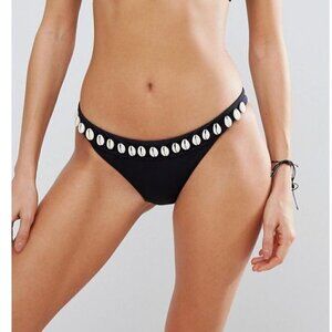 NWT Seafolly Shell Embellished Brazilian Bikini Bottom 6